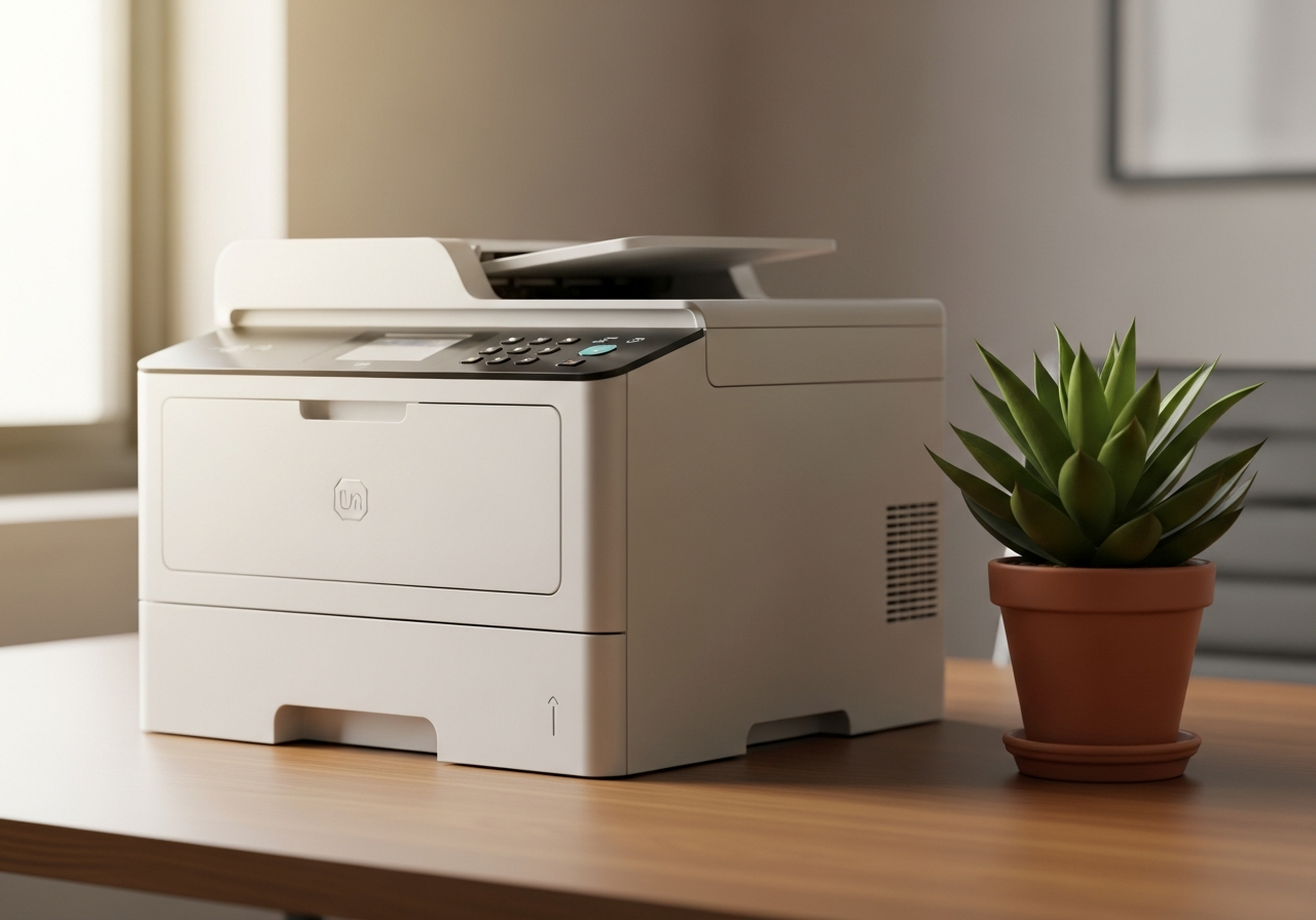 Professional laser printer in modern office